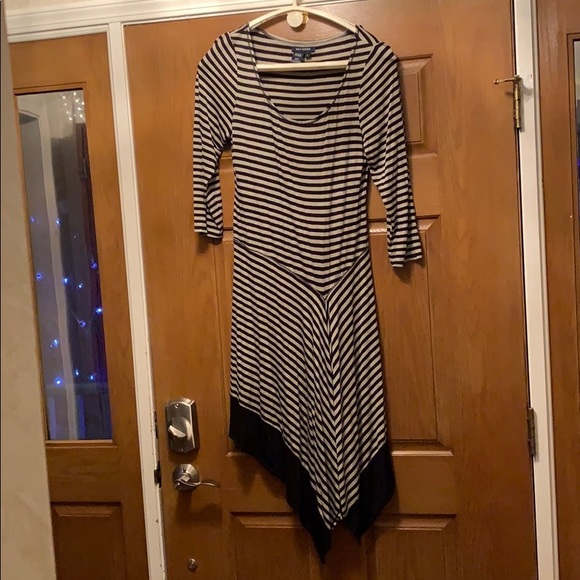 Asymmetrical Striped Dress - Picture 2 of 5